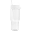 Gobelet Polar en verre recyclé à deux tons avec paille - 1 L (+Sérigraphie)