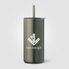 Gobelet Borealis en acier inoxydable recyclé avec paille - 475 ml (+Colour Jet)