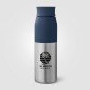 Bouteille Borealis à couvercle à torsion en acier inoxydable recyclé - 650 ml (+Sérigraphie)