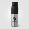 Bouteille Borealis à couvercle à torsion en acier inoxydable recyclé - 650 ml (+Sérigraphie)