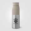 Bouteille Borealis à couvercle à torsion en acier inoxydable recyclé - 650 ml (+Sérigraphie)