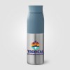 Bouteille Borealis à couvercle à torsion en acier inoxydable recyclé - 650 ml (+Gravure Laser)
