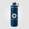 Bouteille Oasis avec couvercle et poignée en acier inoxydable recyclé - 680 ml (+Sérigraphie)