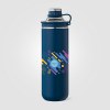Bouteille Oasis avec couvercle et poignée en acier inoxydable recyclé - 680 ml (+Sérigraphie)