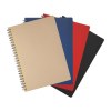 Cahier spirale cuir régénéré A5 LIBER