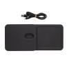 Chargeur de bureau 3 en 1 en PU recyclé RCS Swiss Peak