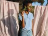Polo en coton recyclé Iqoniq Yosemite Femme