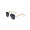 Lunettes de soleil aviateur avec branches en bambou