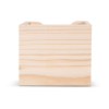 Bloc de papier 10x10x8.5cm dans une boîte cubique en bois