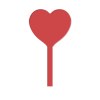 AGITATEUR COCKTAIL COEUR SPATULE 190 mm