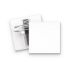 BADGE PLASTIQUE (PS) CARRE 36x36 mm AVEC PINCE EPINGLE