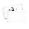 BADGE PLASTIQUE (PS) RECTANGLE 70x43 mm AVEC PINCE EPINGLE