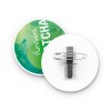 BADGE PLASTIQUE (PS) ROND Ø55 mm AVEC PINCE EPINGLE