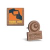 BADGE MDF EP 3 mm AVEC PINCE-EPINGLE MAXI 20 cm2