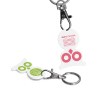 PORTE-CLE MOUSQUETON AVEC JETON FORME HIBOU