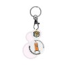 PORTE-CLE MOUSQUETON AVEC JETON FORME ROND Ø35