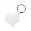 PORTE CLES PLASTIQUE SOUPLE FORME COEUR (anneau 25 mm)