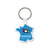 PORTE CLES PLASTIQUE SOUPLE FORME FRANCE (anneau 25 mm)