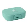 Boîte à goûter pratique en PP plastique avec fermeture à clip pratique. Convient pour transporter des fruits, des crudités, des biscuits et des petits en-cas.