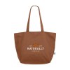 Sac à provisions recyclé avec longues poignées en toile biologique de qualité extra-lourde (320 g/m²), 100% tissée à plat