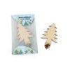 Stick bois à graines en sachet en forme de sapin