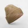 Bonnet à patch en grosse mailles