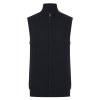 Pull zippé sans manches pour homme