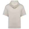 Sweat-shirt écoresponsable à capuche à épaules tombantes manches courtes French Terry unisexe