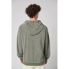 Sweat-shirt écoresponsable en éponge zippé à capuche homme