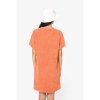 Robe t-shirt écoresponsable en éponge à épaules tombantes femme
