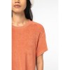 Robe t-shirt écoresponsable en éponge à épaules tombantes femme