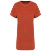 Robe t-shirt écoresponsable en éponge à épaules tombantes femme