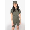 Short écoresponsable côtelé femme
