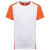 T-shirt de sport écoresponsable bicolore homme