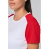 T-shirt de sport écoresponsable bicolore femme