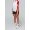 T-shirt de sport écoresponsable bicolore femme