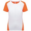 T-shirt de sport écoresponsable bicolore femme