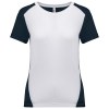T-shirt de sport écoresponsable bicolore femme