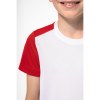 T-shirt de sport écoresponsable bicolore enfant