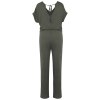 Combinaison en maille manches courtes en lin femme