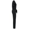 Combinaison en maille manches courtes en lin femme