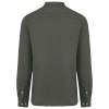 Chemise à col Mao délavée  en lin homme