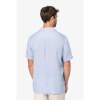 Chemise à col bowling en lin homme