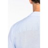 Chemise à col bowling en lin homme