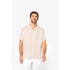 Chemise à col bowling en lin homme