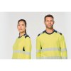 T-shirt de sécurité recyclé col rond manches longues unisexe
