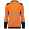 T-shirt de sécurité recyclé col rond manches longues unisexe
