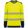 T-shirt de sécurité recyclé col rond manches longues unisexe