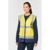 Gilet de sécurité haute visibilité recyclé avec zip unisexe