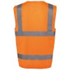 Gilet de sécurité haute visibilité recyclé avec zip unisexe